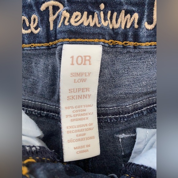 Bundle of 2 Justice Girls Jeans and Jegging Size 10R - Picture 8 of 9